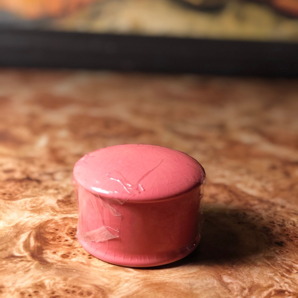 Pink trinket dish